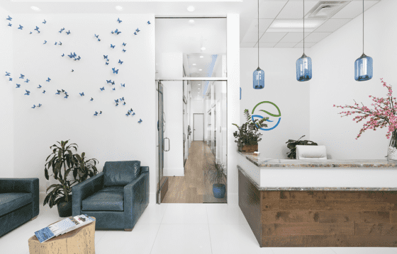 About Ocean Hills Dentistry Reception & Guest Waiting as You Enter the Office.