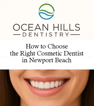 Decorative image of a gorgeous smile for Insights by Ocean Hills Dentistry titled How to choose the right cosmetic dentist